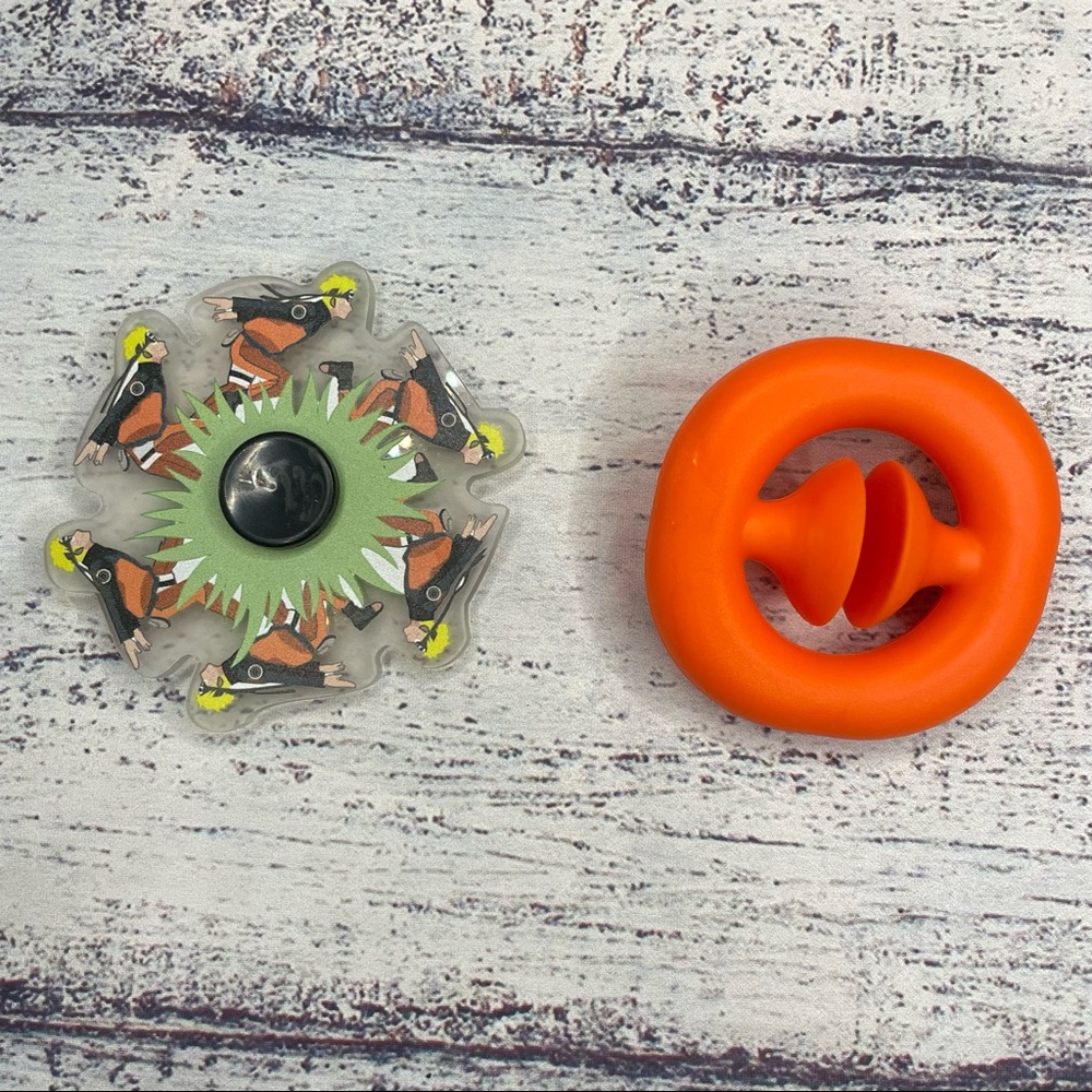 NEW 2pcs Bundle NARUTO Spinner + Pop it
